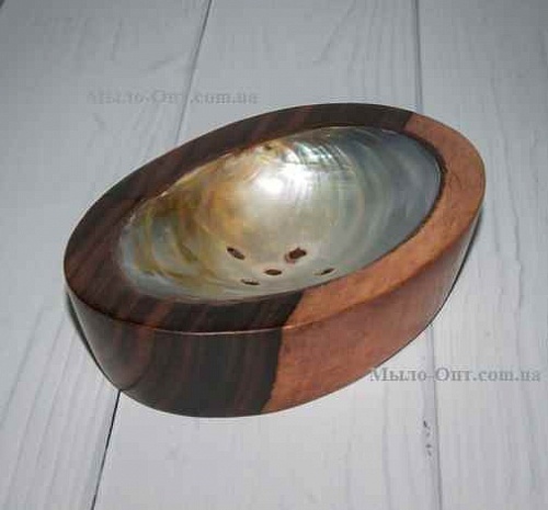 Soap dish wood with Metallic Powder, photos, reviews, use