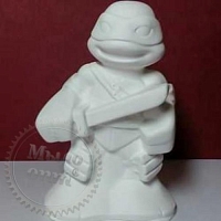 Ninja plaster figure