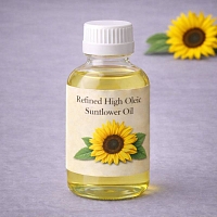 Соняшникова високоолеінова олія раф для мила з нуля 100 мл інгредієнт для косметики і мила Мило Опт