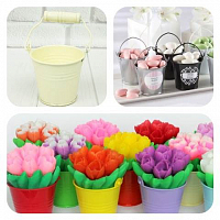 Metal Bucket Cream 5.5 cm