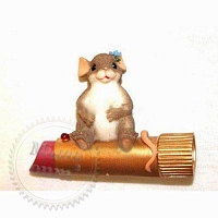 Силиконовая форма 3D Мышка на помаде