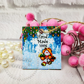 Купить Бирка декоративная Снеговик в Украине