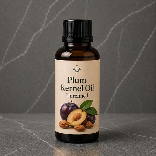Unrefined Plum Kernel Oil 1 L cosmetic ingredient Mylo Opt