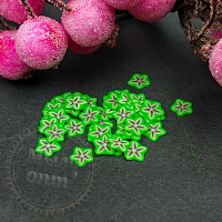 Fimo Green Carom slicing