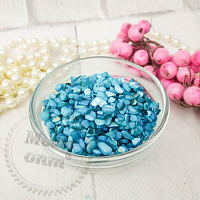 Crushed stone polished Blue, 100 g