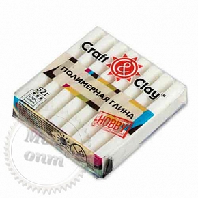 Купить Полимерная глина Craft&Clay Крафт энд Клей 52 г,цвет белый 1001 в Украине