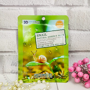 Купить Тканевая 3D маска с натуральным экстрактом секрета улитки Snail Natural Essence 3D Mask в Украине