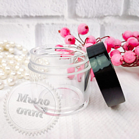 Transparent cosmetic jar 45 ml