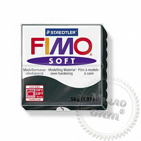 Купить Полимерная глина FIMO Soft, черный в Украине