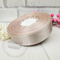 Satin ribbon 2 cm Coffee, 36 yards