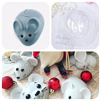 Form plastic Mouse oval