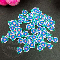 Fimo Blue violet slicing