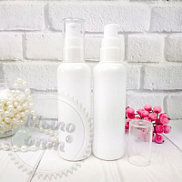 Bottle white Gloria with dispenser acrylic 100 ml from 10 pcs