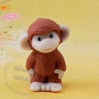 Silicone mold Cute monkey-1, 2D