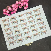 Decorative sakura stickers