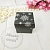 Box Black bead with embossed Snowflakes cosmetic ingredient Mylo Opt