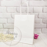 Kraft bag White 15x8x21cm