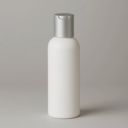 Bottle Gloria white 150 ml with aluminum disc top Mylo Opt global supplier Bottle Gloria white 150 ml with aluminum disc top cosmetic ingredient Mylo Opt