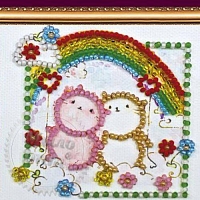Set-magnet for embroidery with beads Dreamers