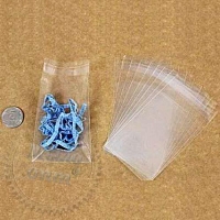 Transparent polyethylene bag 125x125 mm from 10 pieces