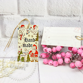 Купить Бирка декоративная Санта (набор 5 шт) от 50 упаковок в Украине