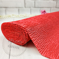 Scarlet crepe paper 50 cm, 2.5 m