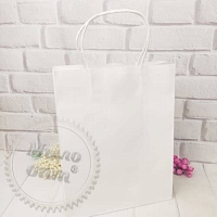 Kraft bag White 21x27x11cm