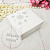 Купить Коробка для бижутерии, ювелирки белая с тиснением Снежинки в Украине