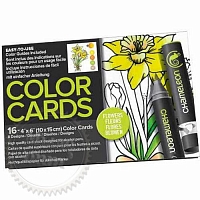 Купить Склейка-раскраска Chameleon Color Cards - Flowers в Украине