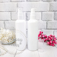 Bottle white Gloria 150 ml with dispenser acrylic from 100 pcs