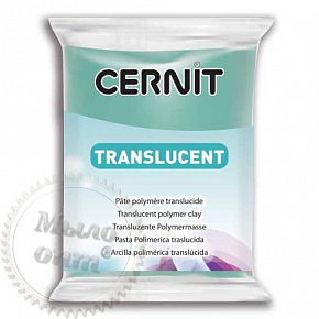 Купить Полимерная глина Цернит Cernit (Бельгия) 56 г. Translucent изумруд полупрозрачный 620 в Украине