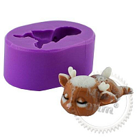 Fawn shape sleeping small 02 3D