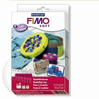 Подарочный набор Фимо Софт FimoSoft Cool Colours -веселые цвета (6 штук)