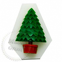 Mold Christmas tree in a pot, 125