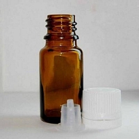 Glass bottle 10 ml, dispenser, cap from 500 pcs