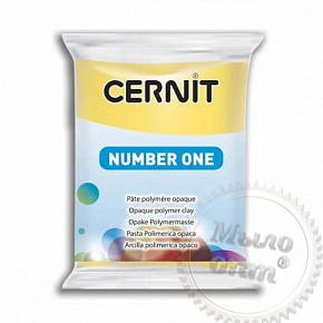 Купить Полимерная глина Цернит Cernit (Бельгия) 56 г. NumberOne желтый 700 в Украине
