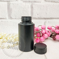 Jar with lid black 30 ml from 10 pcs