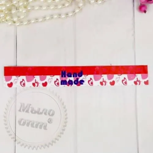 Декоративна смужка для мила Hand Made Серденька Декоративна смужка для мила Hand Made Серденька