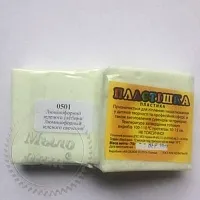 Полимерная глина Пластишка (Bebik) – брусок 75г. цвет №0501 (люминофорный зеленого свечения) описание и применение