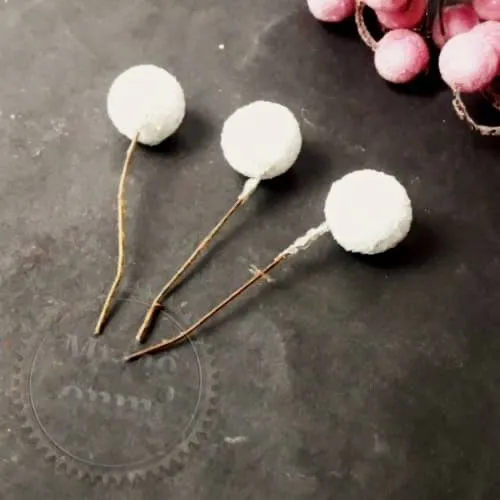 Ball on a wire 15 mm coarse gloss, white Mylo Opt global supplier Ball on a wire 15 mm coarse gloss, white cosmetic ingredient Mylo Opt