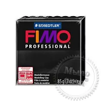 Фимо Профессионал 85 г Fimo Professional, 9 черный описание и применение