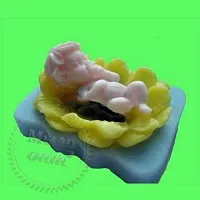 Silicone mold 3D Child on a sunflower