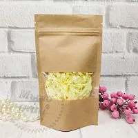Doypack 50g 100x170 Craft + zip-lock window 1 pc cosmetic ingredient Mylo Opt