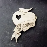 Wooden blanks for decoupage Valentine - Heart LOVE cosmetic ingredient Mylo Opt