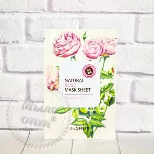 The Saem Natural Rose Mask Sheet, 52.50 UAH, rating ⭐⭐⭐⭐⭐ Milo Opt