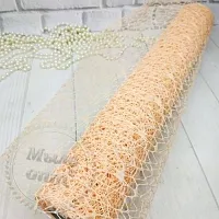 Сетка ажурная Персиковая, 5 ярд