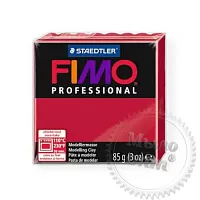 Фимо Профессионал 85 г Fimo Professional 29 карминовый красный описание и применение