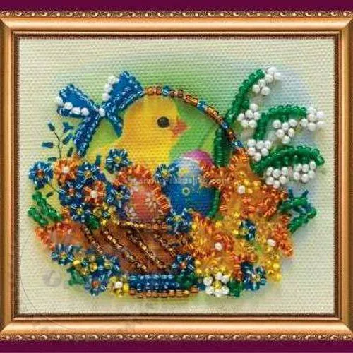 Set-magnet for embroidery with beads Easter basket-3, 75.00 UAH, rating ⭐⭐⭐⭐⭐ Milo Opt