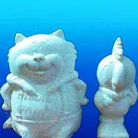 Гипсовая игрушка-раскраска 3D Кот и Попугай Кеша описание и применение
