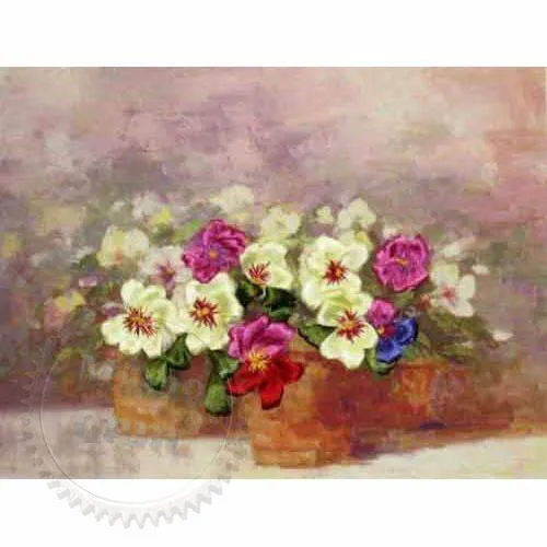 Kits for embroidery with ribbons Pansies, 256.50 UAH, rating ⭐⭐⭐⭐⭐ Milo Opt